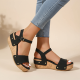 Caroline - Elegant Wedge Sandals