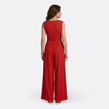 Adèle - Chic Sleeveless Jumpsuit with Wide Legs