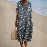 Ariane - Floral Embroidery Dress