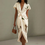 Élodie - Midi Dress with Bow