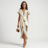 Élodie - Midi Dress with Bow