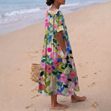 Léane - Watercolour Floral Dress