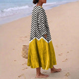 Emily - Zigzag Dress with Contrast