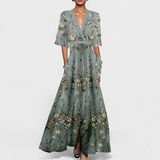 Alexa - Elegant Floral Maxi Dress
