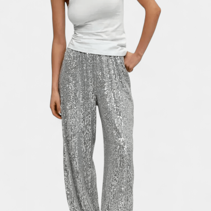 Elva pants with High Waist and Loose Silhouette