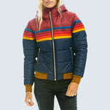 Jocelyn - Zip-Up Jacket with Rainbow Stripes