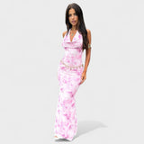Danielle - Pink Floral Dress