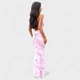 Danielle - Pink Floral Dress