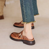 Charlotte - Elegant Mary Janes Made Of Leather