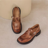 Charlotte - Elegant Mary Janes Made Of Leather