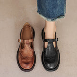 Charlotte - Elegant Mary Janes Made Of Leather