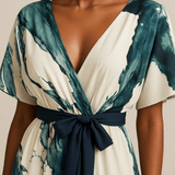 Aubrey - Long Dress Watercolour Print