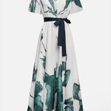 Aubrey - Long Dress Watercolour Print