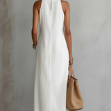 Savannah - Sleeveless Lace Detail Midi Dress