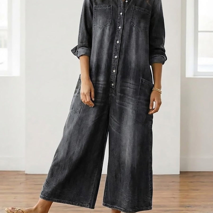 Stella - Denim Cotton Jumpsuit