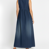 Kylie - Vintage Denim Maxi Dress