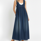 Kylie - Vintage Denim Maxi Dress