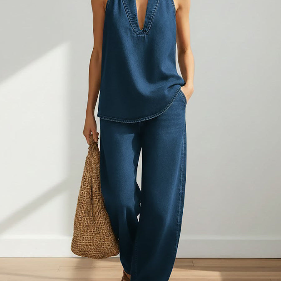 Madeline - Two-Piece Denim Set