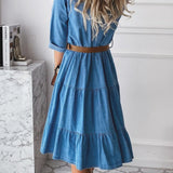 Rosalie - Casual Elegant Denim Dress