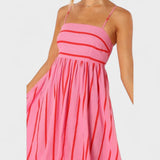 Dahlia - Long Striped Dress