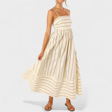 Dahlia - Long Striped Dress