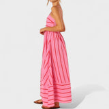 Dahlia - Long Striped Dress