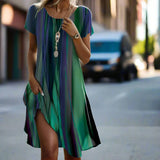 Marion - Relaxed Boho Dress with Gradient